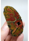Corniola Rosso e Giallo senape Agata del Mar Nero a Fasce