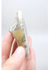 Colorful Merlinite Dendritic Opal Tekli | Kar Beyazı, Hardal Sarısı ve Derin Kömür
