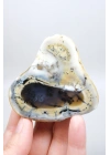 Colorful Merlinite Dendritic Opal Tekli | Kar Beyazı, Hardal Sarısı ve Derin Kömür