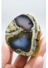 Renkli Mükemmel İşlenmiş Opal Dilimi - Merlinit, Sarı, Mavi