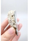Krem ve Beyaz Renkli Merlinit - Krem Dendritik Opal ile Jet-Siyah Ağaç İçerikler