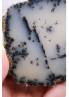 Krem ve Beyaz Renkli Merlinit - Krem Dendritik Opal ile Jet-Siyah Ağaç İçerikler