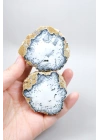 Dendritik Simya: Merlinit (Dendritik Opal) - Cilalı Çift