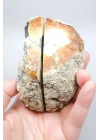 Dendritik Opal Çifti - Mavi ve Krem Merlinite Cilalanmış Taşlar, 368g