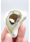 Dendritik Opal Dilimi Amber Merlinite ile Halkalı İçerikler, 152g