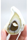 Dendritik Opal Dilimi Amber Merlinite ile Halkalı İçerikler, 152g