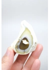 Dendritik Opal Dilimi Amber Merlinite ile Halkalı İçerikler, 152g