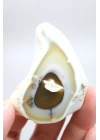 Dendritik Opal Dilimi Amber Merlinite ile Halkalı İçerikler, 152g