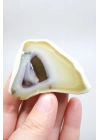 Dendritik Opal Dilimi Amber Merlinite ile Halkalı İçerikler, 152g
