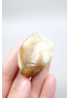 Dendritik Opal Kış Ormanı Dilimi - Cilalı Merlinite Portal - Mavi ve Beyaz Dendritik İçerik