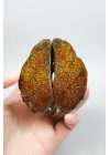 Dense Terracotta Red and Mustard Yellow Plume Agate, 180g