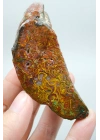 Dense Terracotta Red and Mustard Yellow Plume Agate, 180g