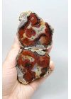 Fiery Crimson Red Banded Black Sea Agate, 300g