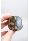 Dendritli Opal ve Agat ile Merlinite Harikası - Mükemmelliğe Parlatılmış!