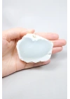Ice Blue Opal Slice – Translucent Sky Blue Core with Milky White Porcelain Frame, 140g