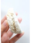 Ice Blue Opal Slice – Translucent Sky Blue Core with Milky White Porcelain Frame, 140g