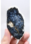 Indigo Mavisi Dendritik Opal Çifti, Koyu Gri Merlinit Kristali