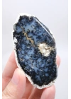 Indigo Mavisi Dendritik Opal Çifti, Koyu Gri Merlinit Kristali