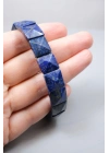 Kralların Asil Mavisi ve Bilgeliğin Işıltısı: Parlak Kare Kesim Lapis Lazuli Bileklik