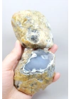 Büyük Merlinite Çifti (Dendiritik Opal) - Cilalanmış Eşleşen Yarım, Müze Kalitesi Numune (468g)