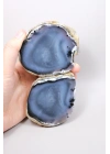 Büyük Merlinite Çifti (Dendiritik Opal) - Cilalanmış Eşleşen Yarım, Müze Kalitesi Numune (468g)