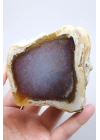 Leylak Mavisi ve Oker Sarısı Merlinite (Dendritik Opal) ile Nadir Kırmızı-Kahverengi Dendritik İçerikler, 350g