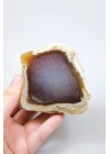 Leylak Mavisi ve Oker Sarısı Merlinite (Dendritik Opal) ile Nadir Kırmızı-Kahverengi Dendritik İçerikler, 350g