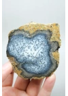 Merlinite (Dendritik Opal) - Mavi ve Beyaz Dendritik Opal Çift