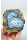 Merlinite (Dendritik Opal) - Mavi ve Beyaz Dendritik Opal Çift
