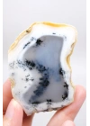 Merlinit (Opale dendritico) - Coppia di Opali Blu e Bianchi | Pietra di Intuizione e Equilibrio