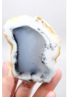 Merlinit (Opale dendritico) - Coppia di Opali Blu e Bianchi | Pietra di Intuizione e Equilibrio
