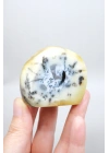 Merlinit (Dendritik Opal) - Mavi Kalsedon ve Bal Opalı Serbest Form | İçgörü ve Denge Taşı, 117g