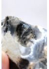 Merlinite 树枝状蛋白石晶洞 —— 内部中空的结核，伴有葡萄状玉髓与立体黑色树枝状纹理，重 67 克