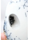 梅林石（树枝状蛋白石）晶洞 – 抛光对半块 | 洞察与阴影炼金术之石