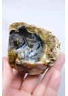 Merlinit / Dendritik Opal ile Mavi Druzy Yastık Çekirdeği, 237g