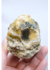 Merlinit / Dendritik Opal ile Mavi Druzy Yastık Çekirdeği, 237g