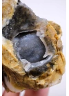 Merlinit / Dendritik Opal ile Mavi Druzy Yastık Çekirdeği, 237g