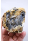 Merlinit / Dendritik Opal ile Mavi Druzy Yastık Çekirdeği, 237g