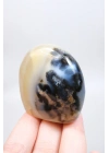 Merlinit Doğal Şekil | Cilalanmış Dendritik Opal Şaman Taşı | Büyü ve İkiliğin Taşı | Doğal Dendrit Kristali