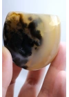 Merlinit Doğal Şekil | Cilalanmış Dendritik Opal Şaman Taşı | Büyü ve İkiliğin Taşı | Doğal Dendrit Kristali