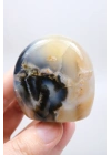 Merlinit Doğal Şekil | Cilalanmış Dendritik Opal Şaman Taşı | Büyü ve İkiliğin Taşı | Doğal Dendrit Kristali