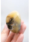 Merlinit Doğal Şekil | Cilalanmış Dendritik Opal Şaman Taşı | Büyü ve İkiliğin Taşı | Doğal Dendrit Kristali