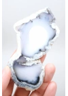 Merlinit Dilimi: Lavanta Mavisi ve Süt Beyazı Dendritik Opal