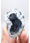 Sisli Orman Dendrit Opal | Derin Mavi ve Kar Beyazı Merlinite Örneği, 82g