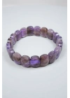 Il più nobile rimedio e pace del viola: Bracciale in ametista dalle sfaccettature ovali luminose
