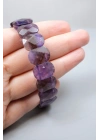 Il più nobile rimedio e pace del viola: Bracciale in ametista dalle sfaccettature ovali luminose