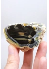 Çok Renkli Merlinit Serbest Form - Sarı, Mavi ve Siyah Dendritik Opal