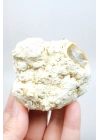 Multicolor Merlinite Dendritic Opal Half | Yumuşak Mavi-Gri, Altın ve Amber Evrensel Göz Numune