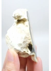 Doğal Kahverengi Dendritik Opal Merlinit Dilimi - Topraksı Kahve & Krem Cila Taşı, 87g