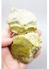 Zeytin Yeşili & Altın Opal Örneği Doğal Mozaik Dokularıyla, 110g